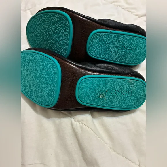 Tieks Black Leather Flats - Picture 2 of 4